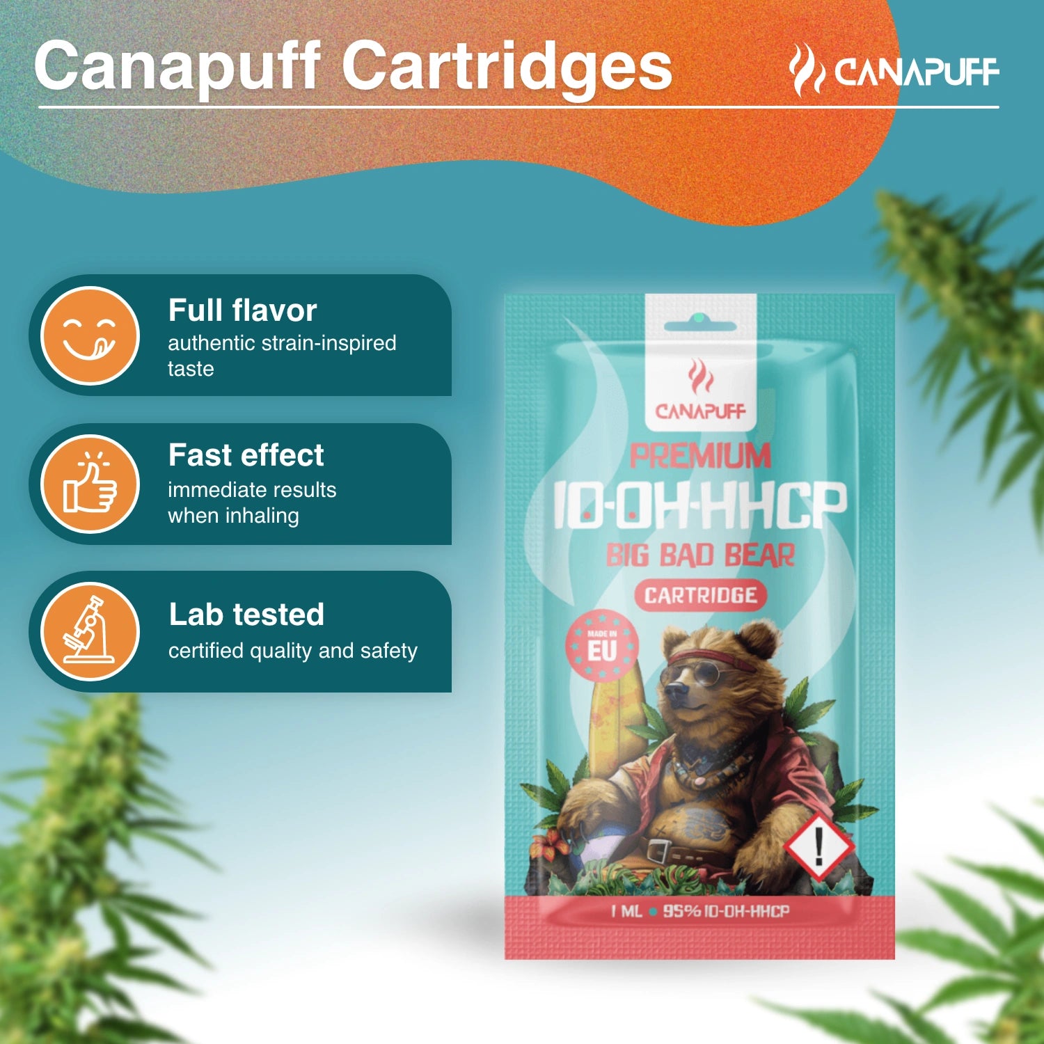 Canapuff - Big Bad Bear - 10-OH-HHCP 95% - Kartusche