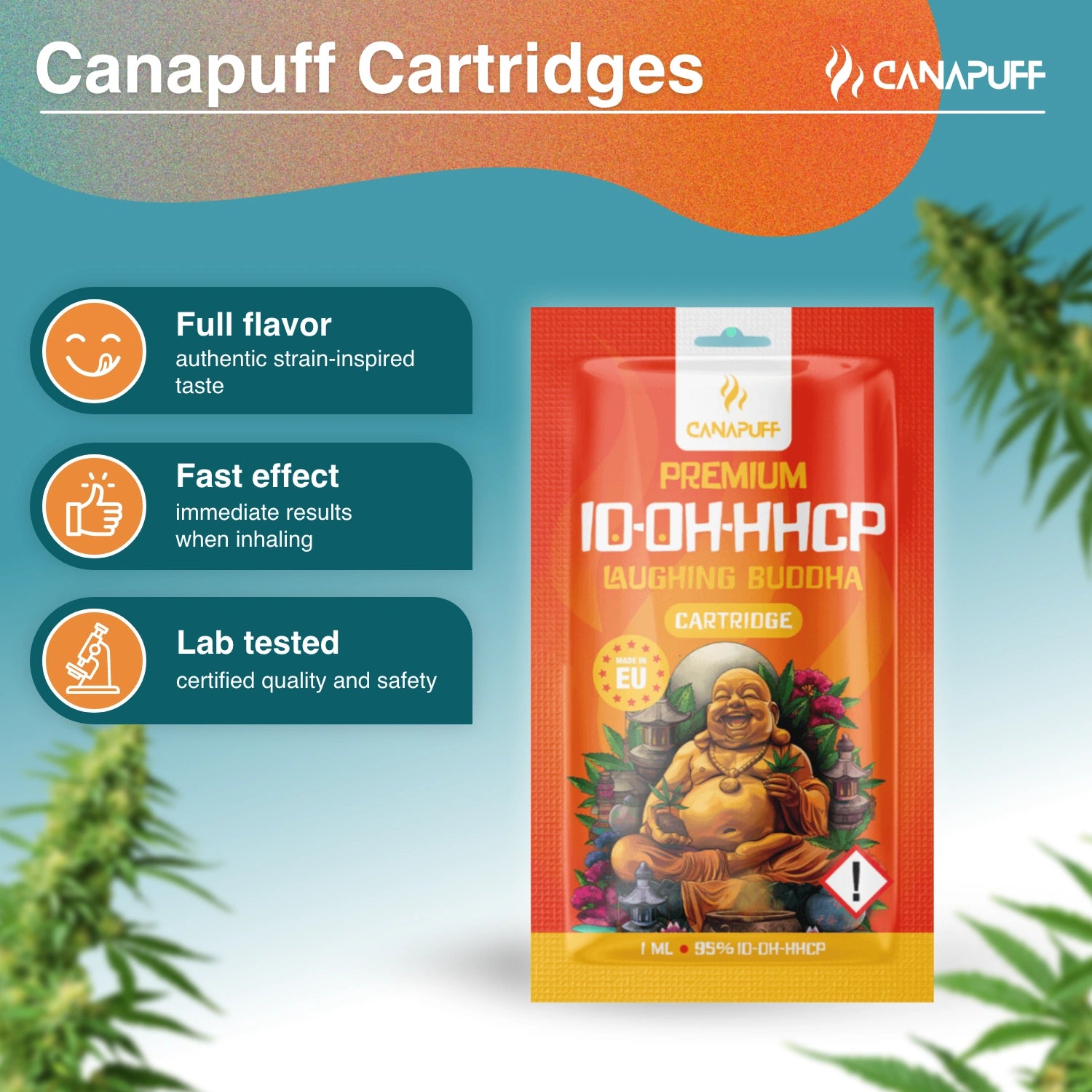 Canapuff - Laughing Buddha - 10-OH-HHCP 95% - Kartusche