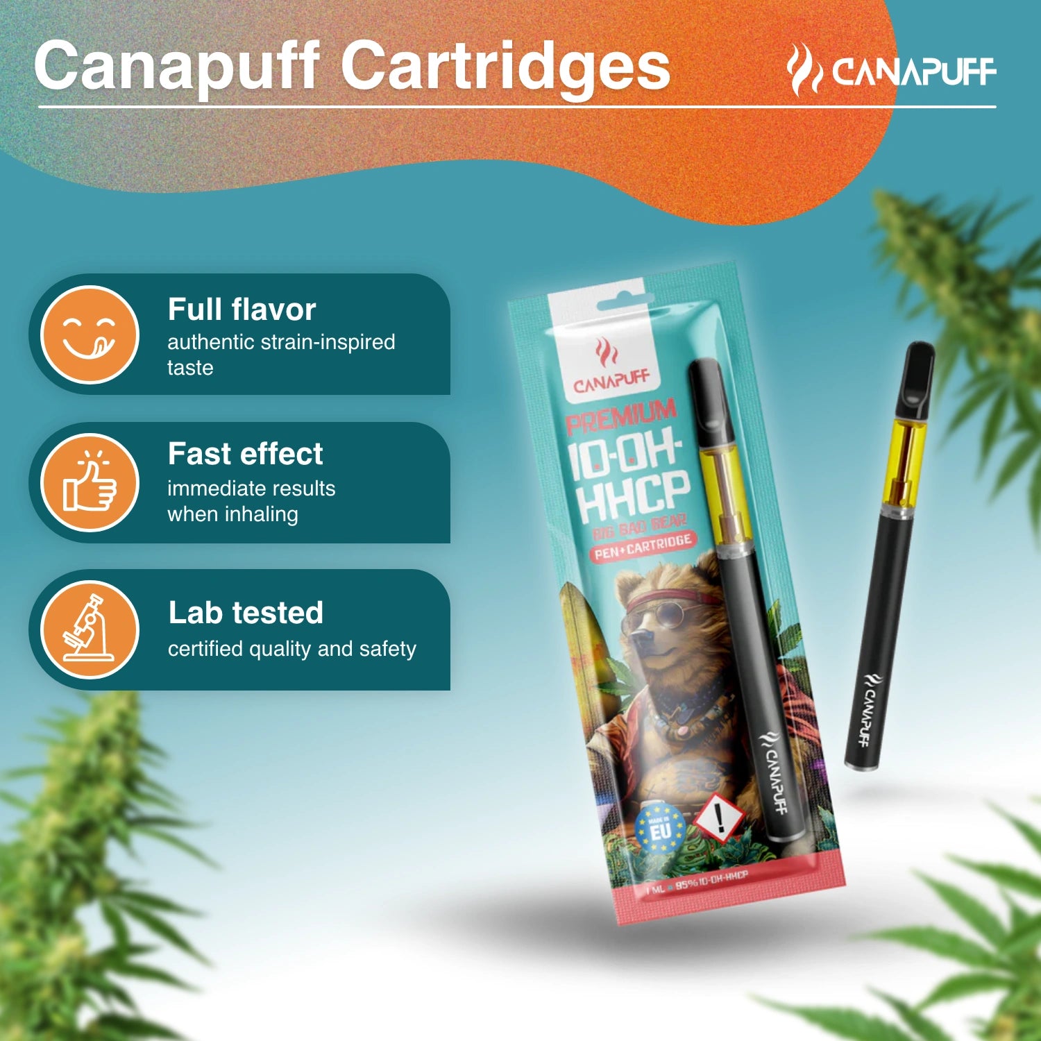 Canapuff - Big Bad Bear - 10-OH-HHCP 95% - Pen+Kartusche