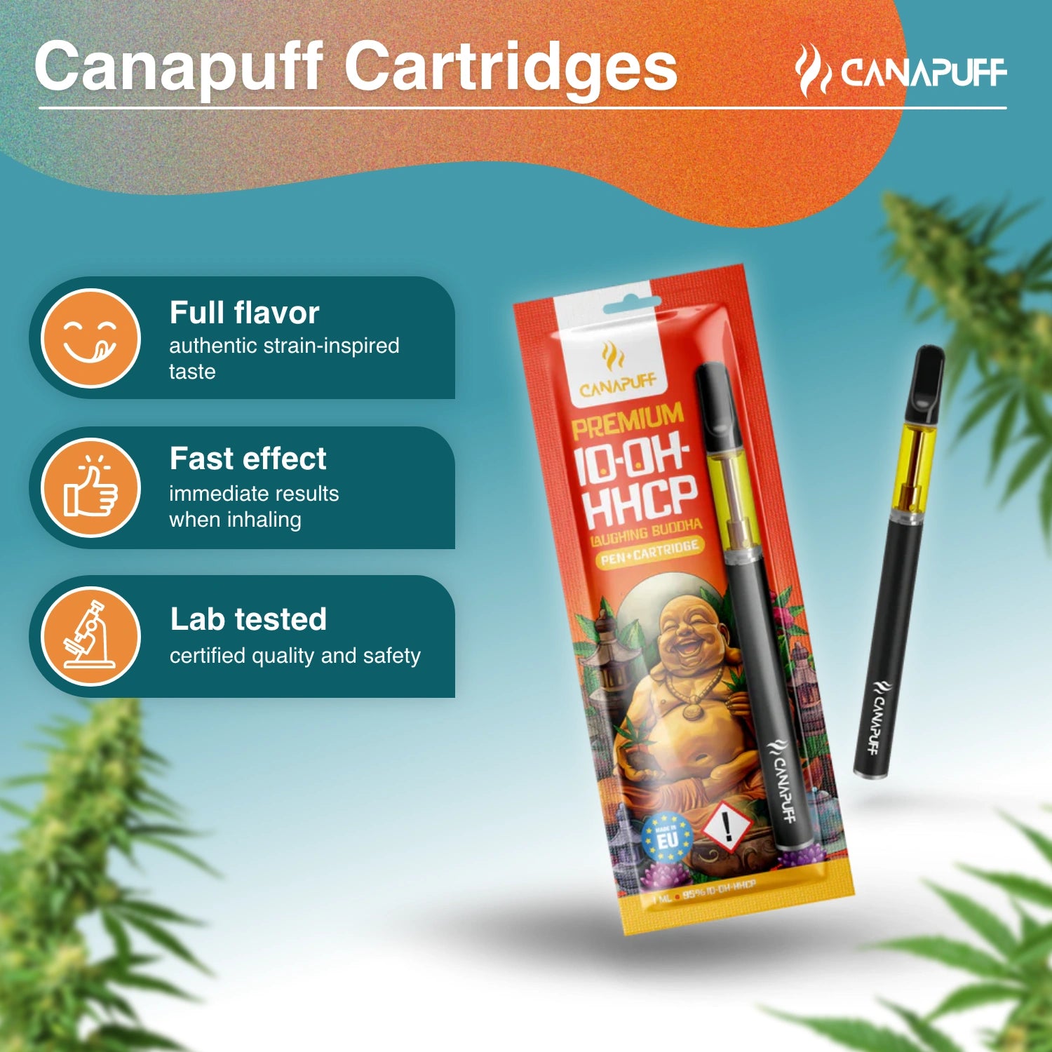 Canapuff - Laughing Buddha - 10-OH-HHCP 95% - Pen+Kartusche