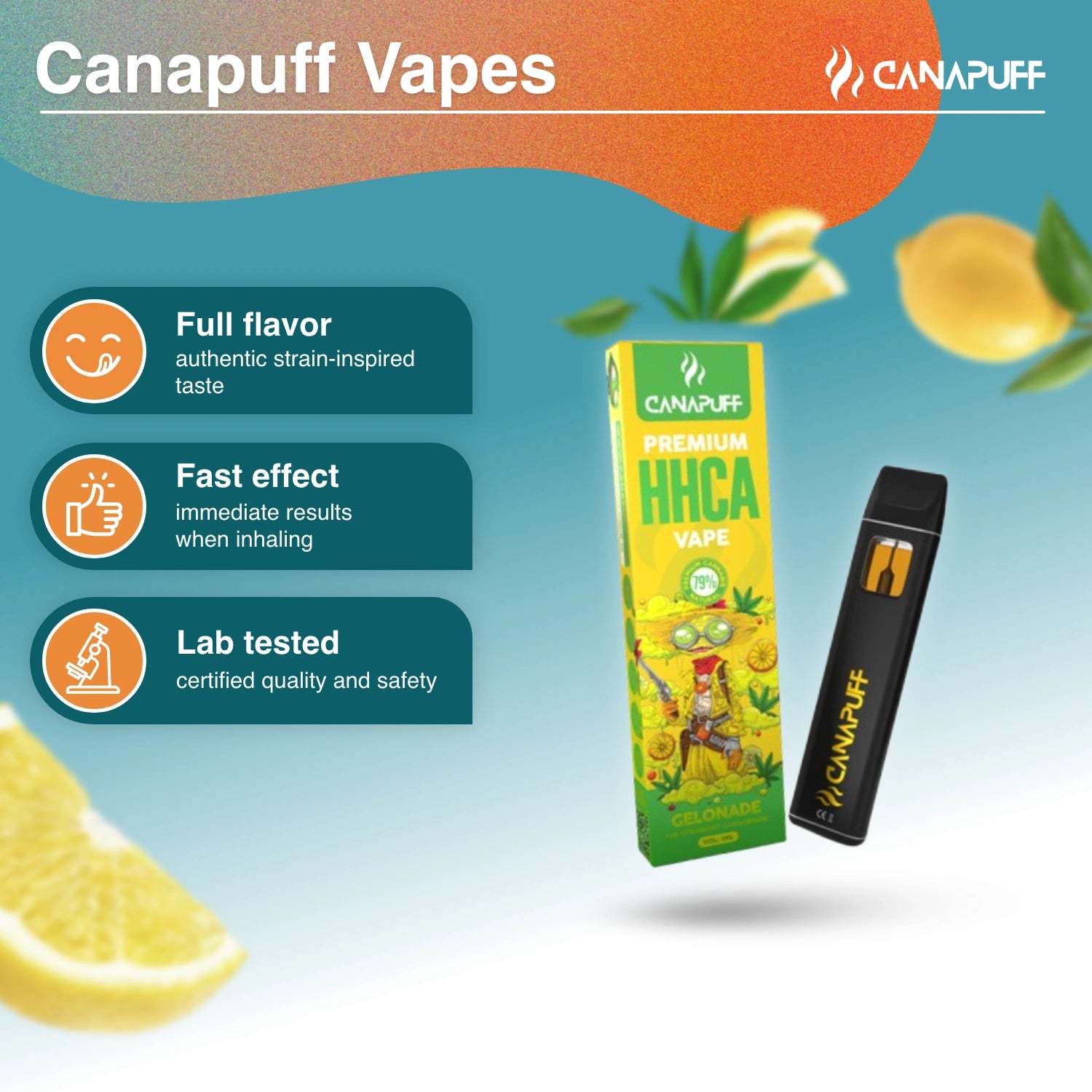 Gelonade 79% HHC-A - Canapuff - Vape - 1ml