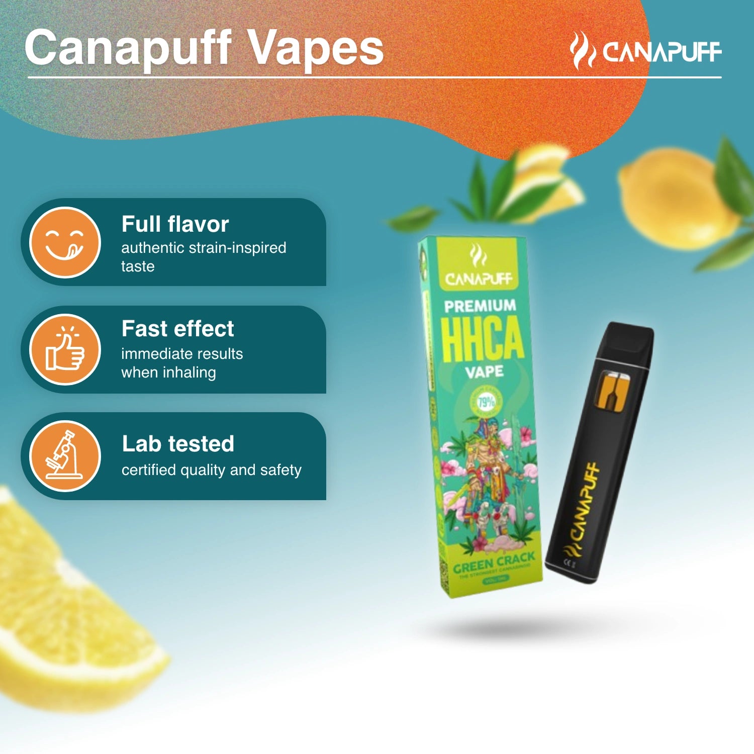 Green Crack 79% HHC-A - Canapuff - Vape - 1ml