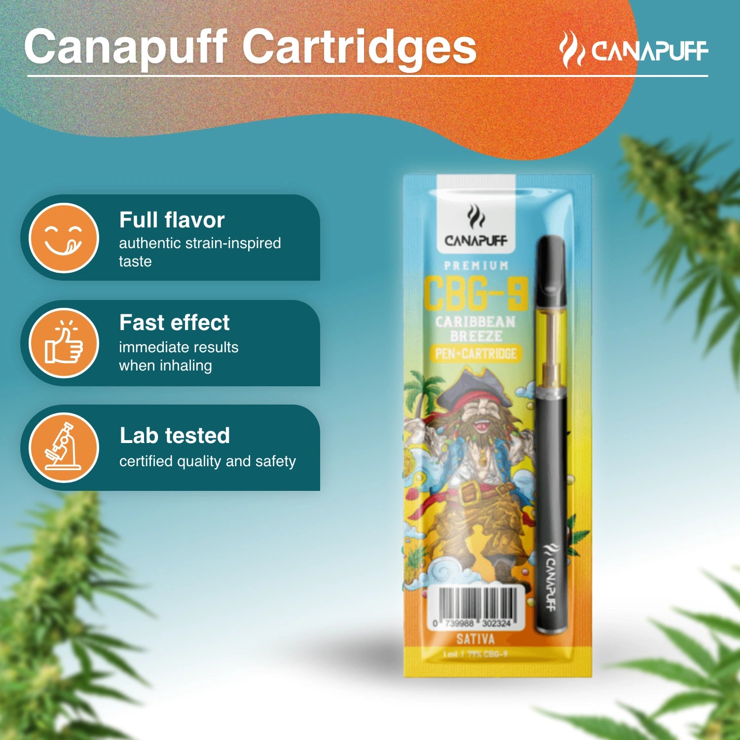 Canapuff - Caribbean Breeze - CBG9 79% - Pen+Kartusche