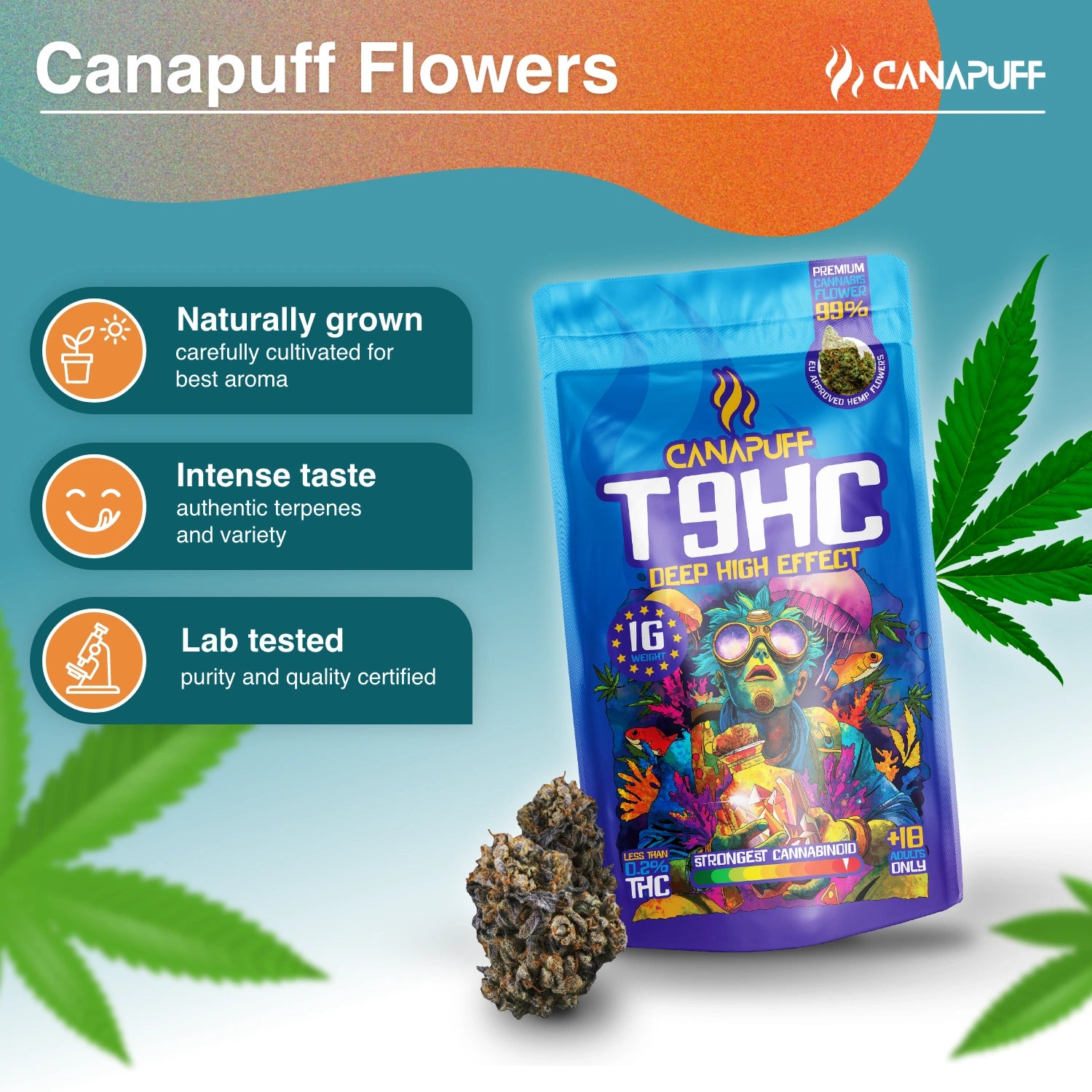 Canapuff - Deep 99% - T9HC Blüten