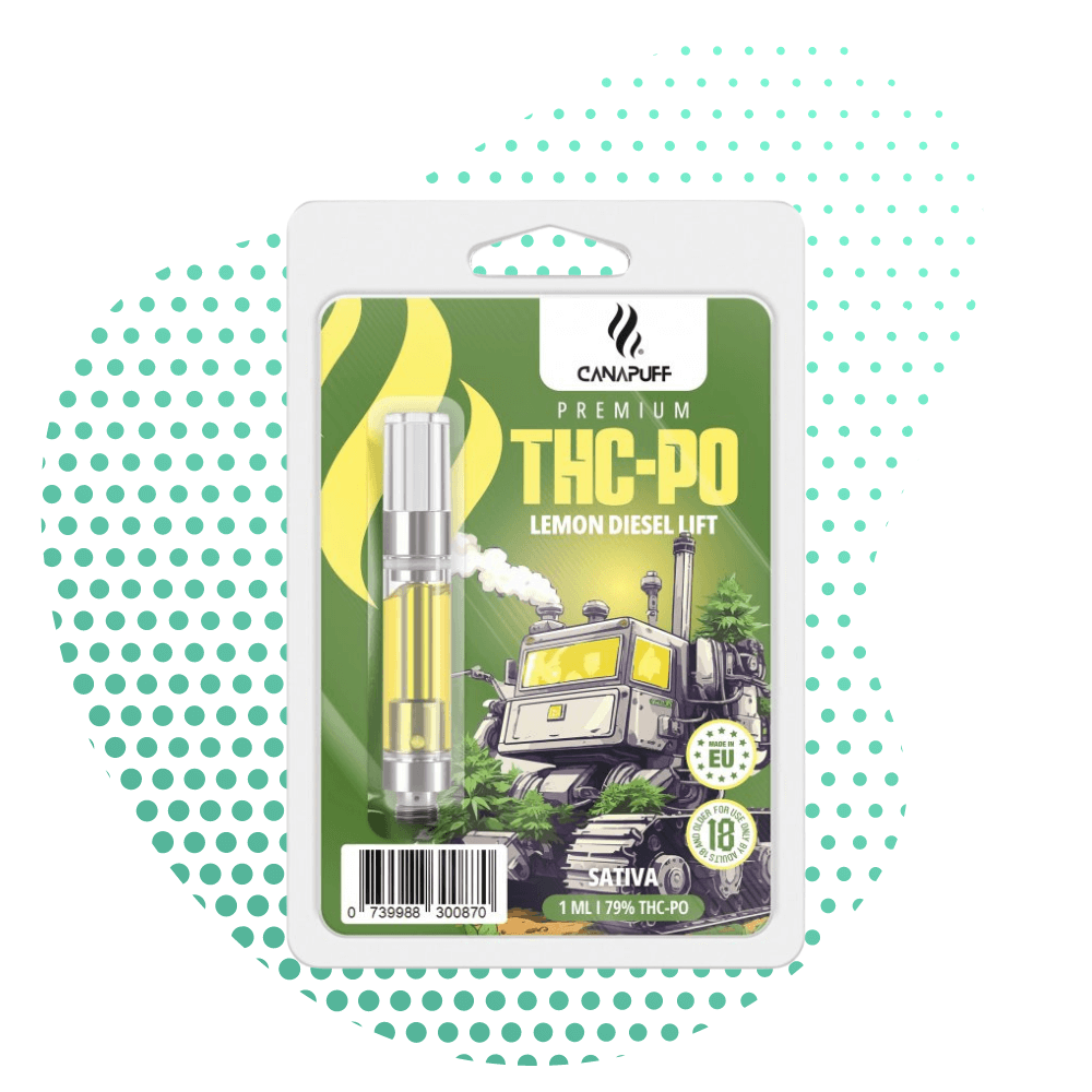 CanaPuff Lemon Diesel Lift THC PO 79% cartridge