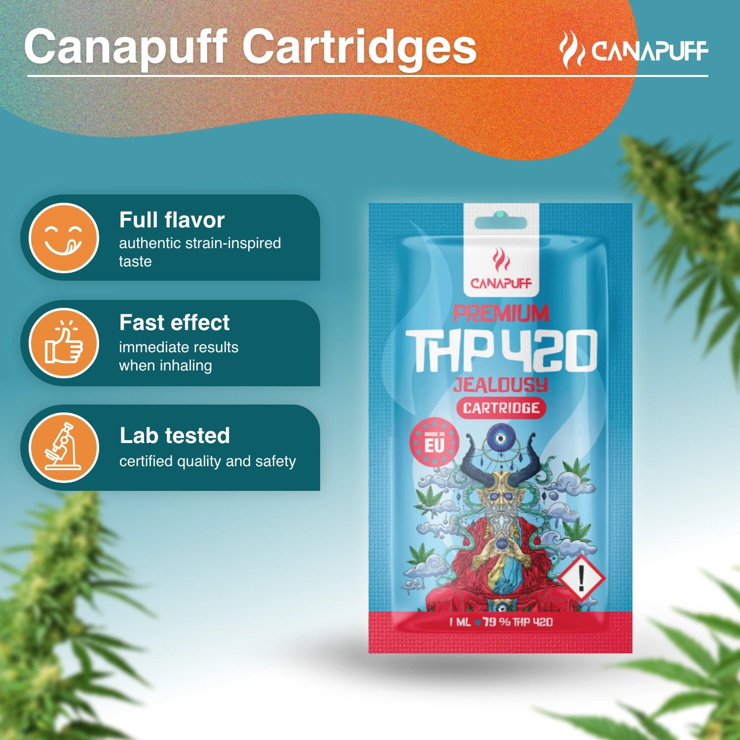 Canapuff - Jealousy - THP420 79% - Kartusche