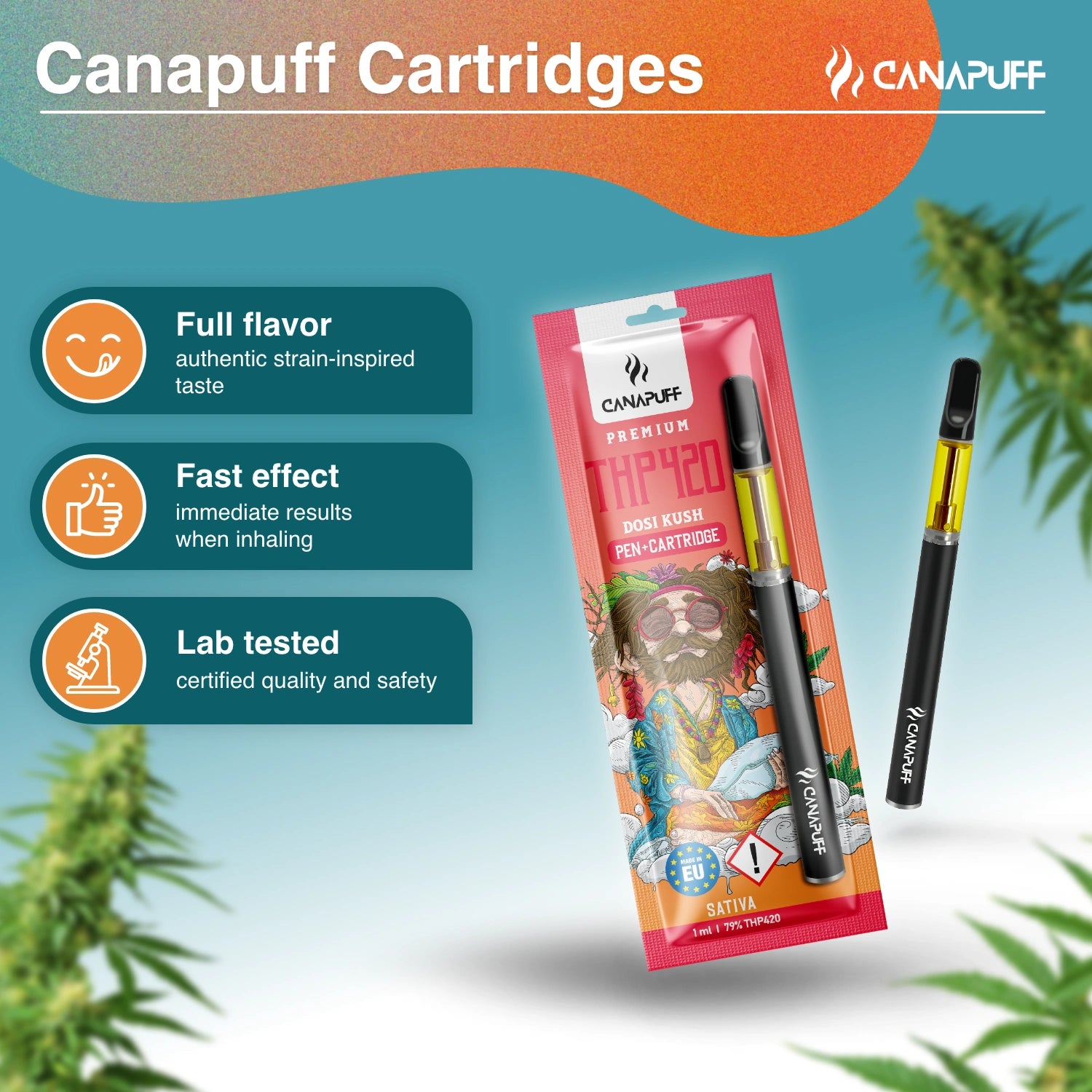 Canapuff - Dosi Kush - THP420 79% - Pen+Kartusche