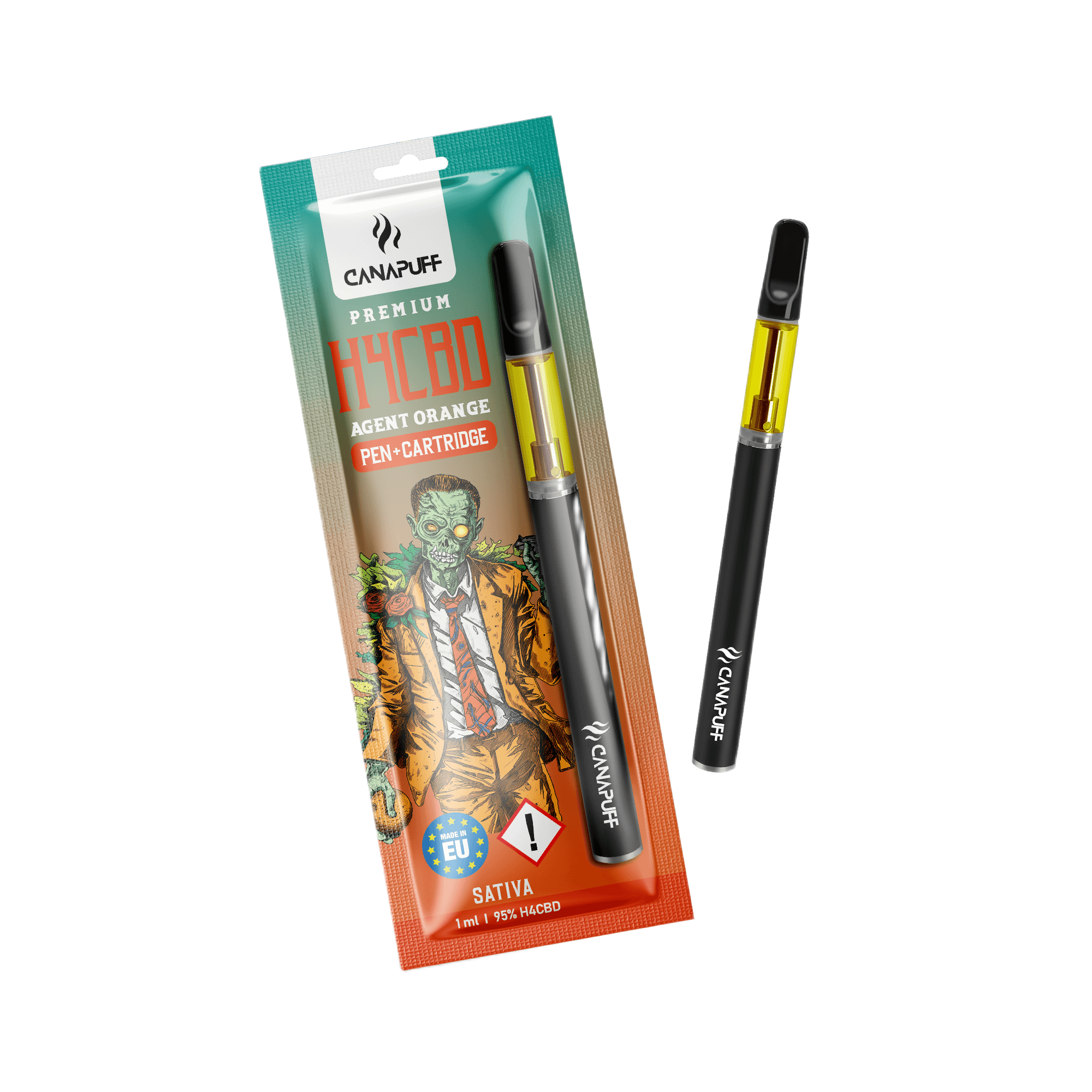 H4CBD Pen+Kartusche Agent Orange 95 %
