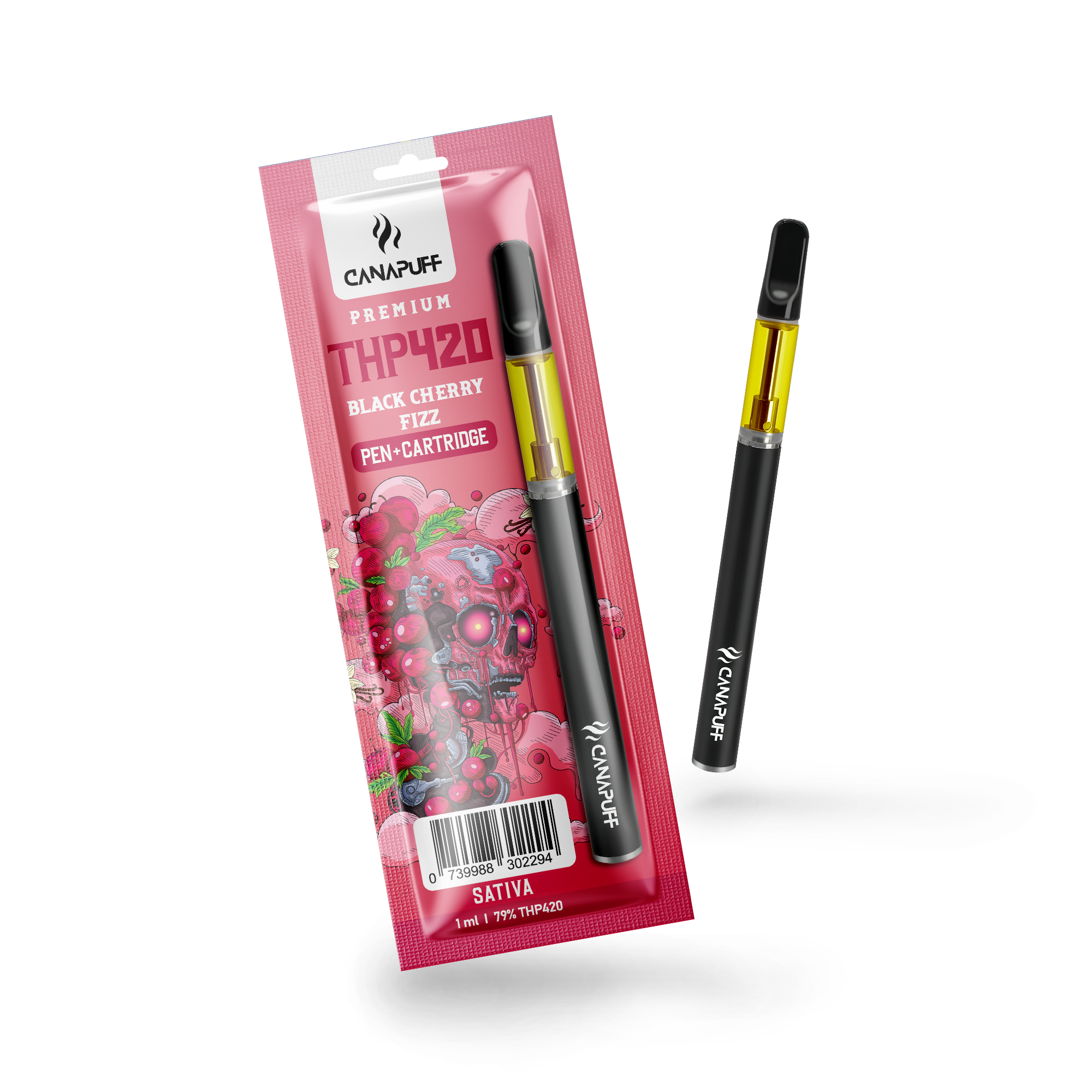 Canapuff - Black Cherry Fizz - THP420 79% - Pen+Kartusche