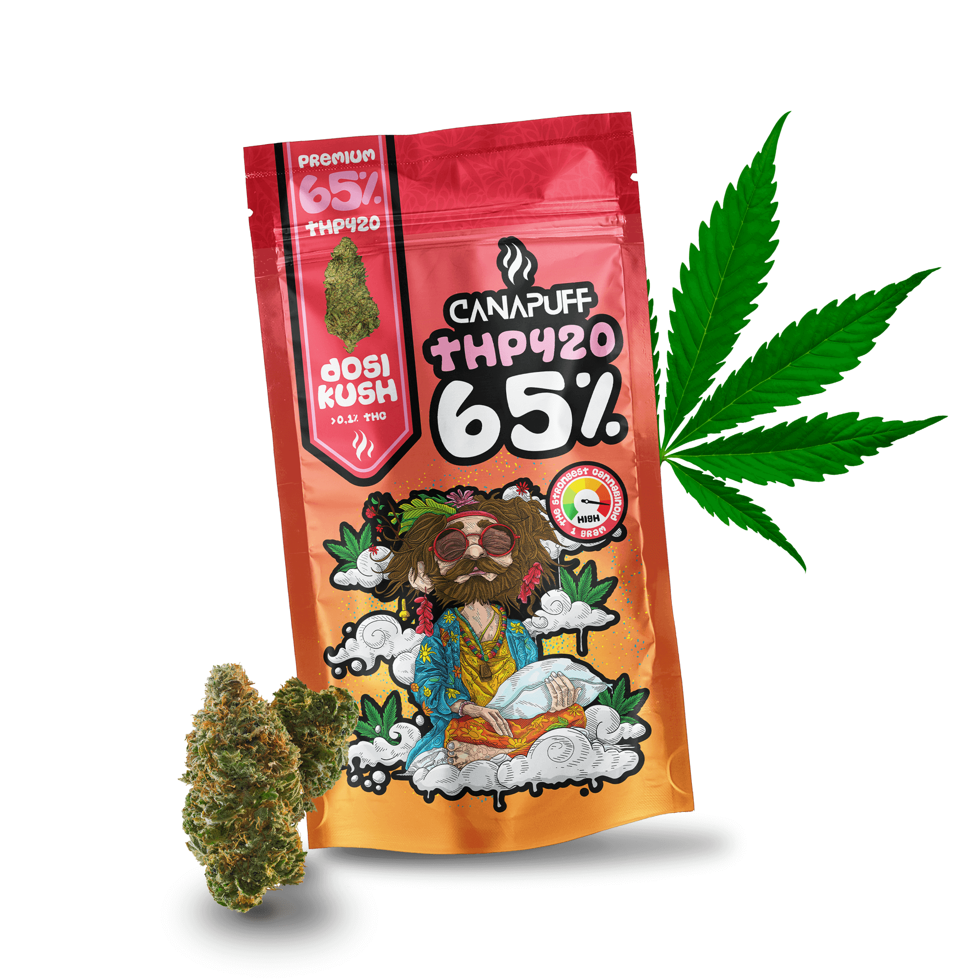 THP420 Flowers Dosi Kush 65%