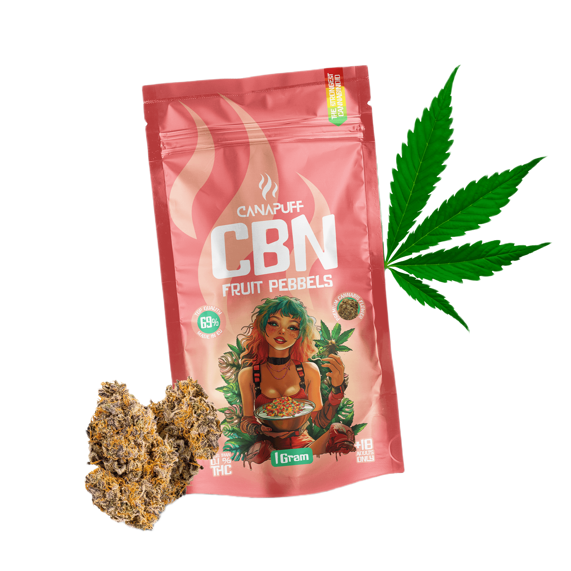 CBN Blüten Frucht Pebbels 69%