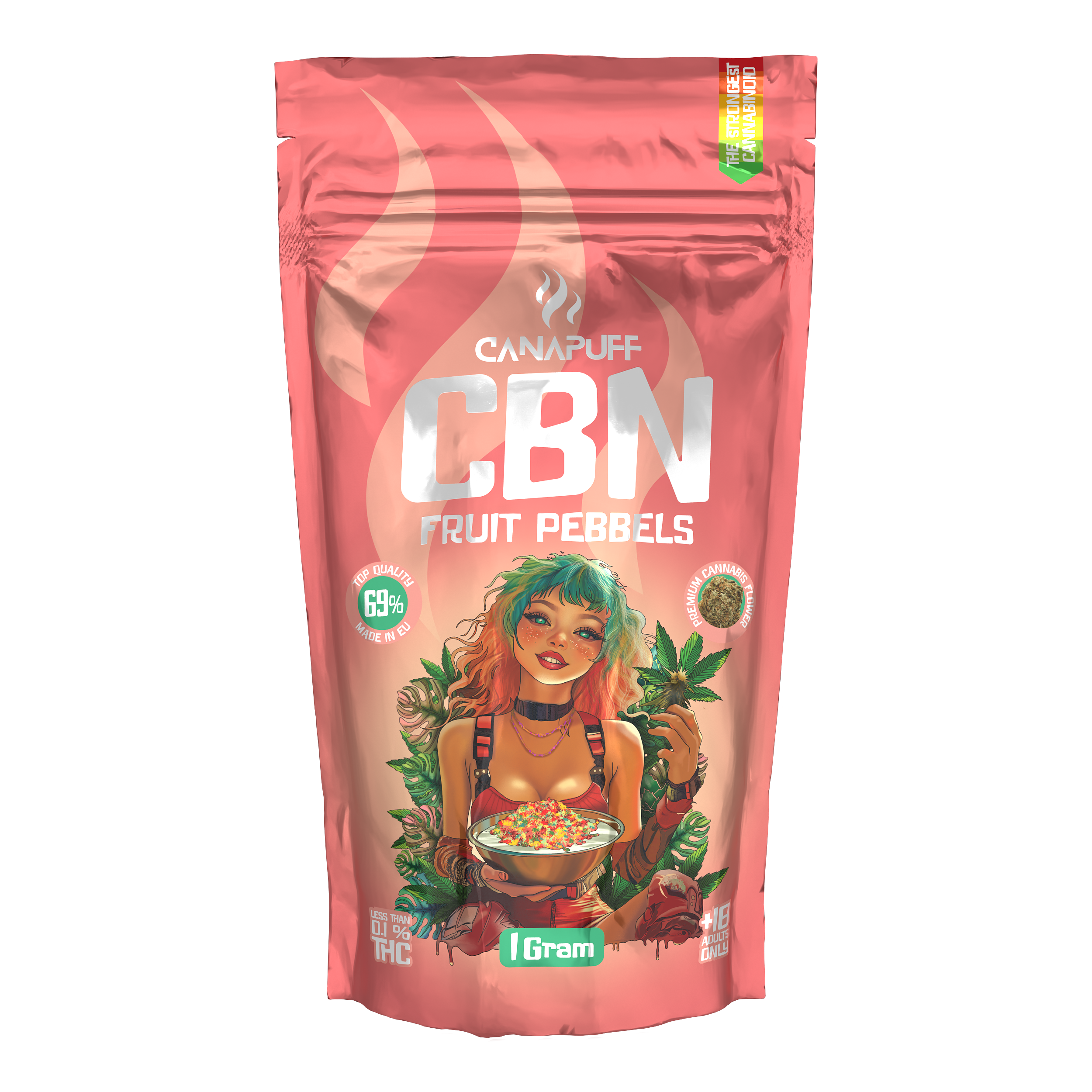 Canapuff - Fruit Pebbels 69% - CBN Blüten 