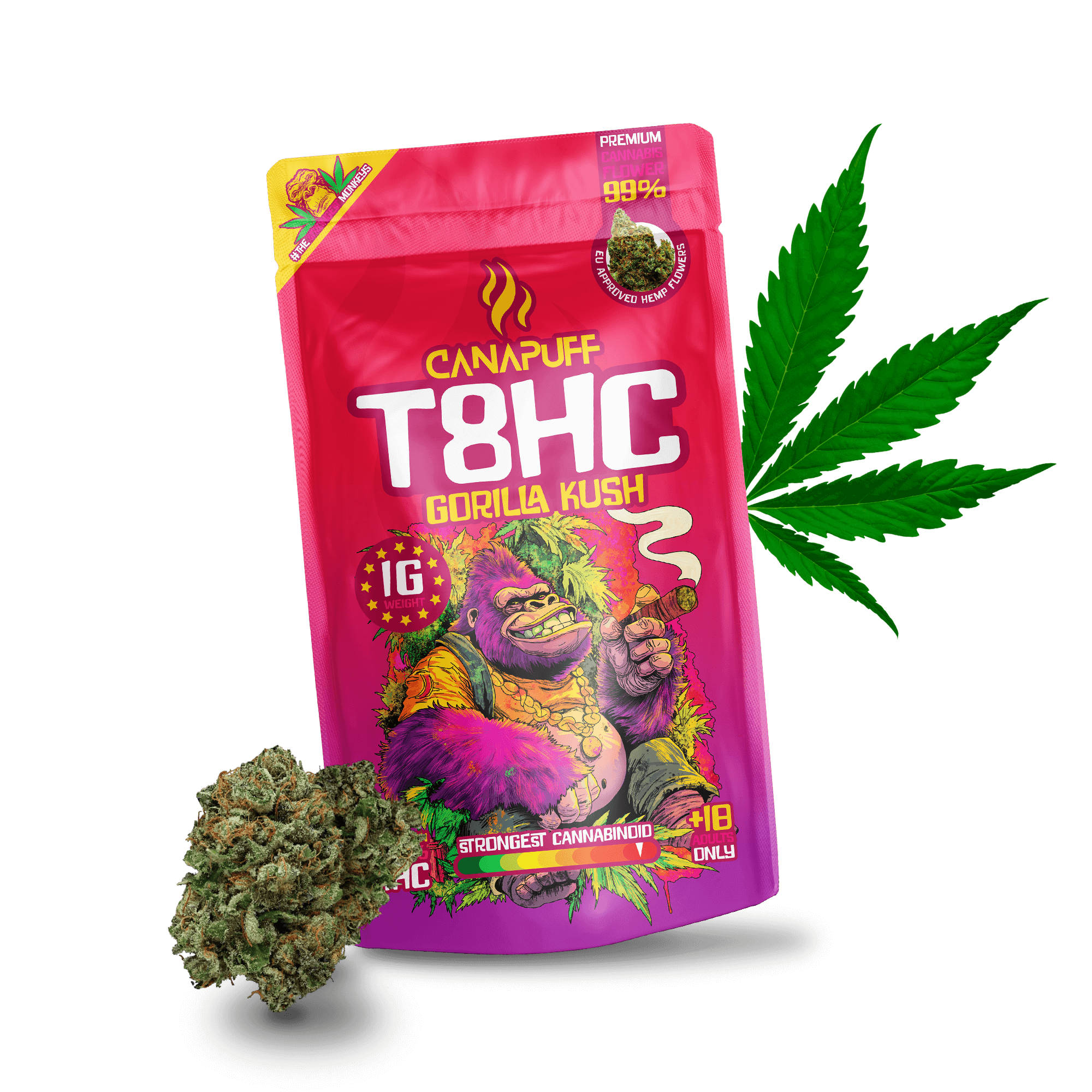 T8HC Flowers Gorilla Kush 99%