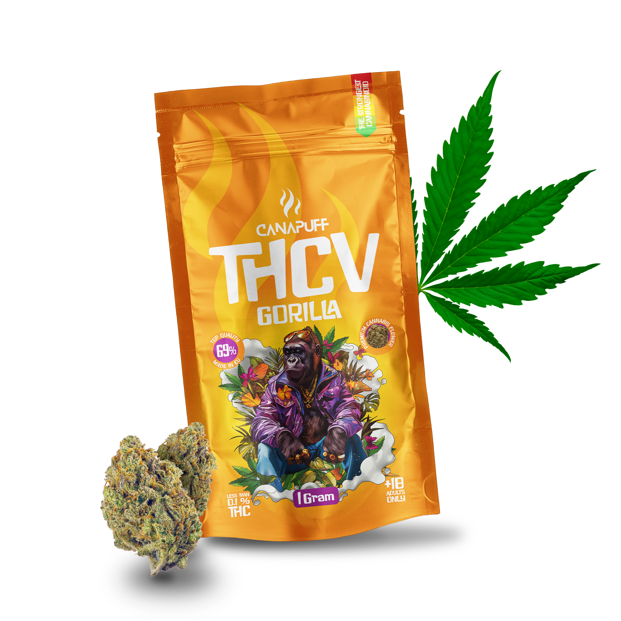 Canapuff - Gorilla 69% - THCv Blüten