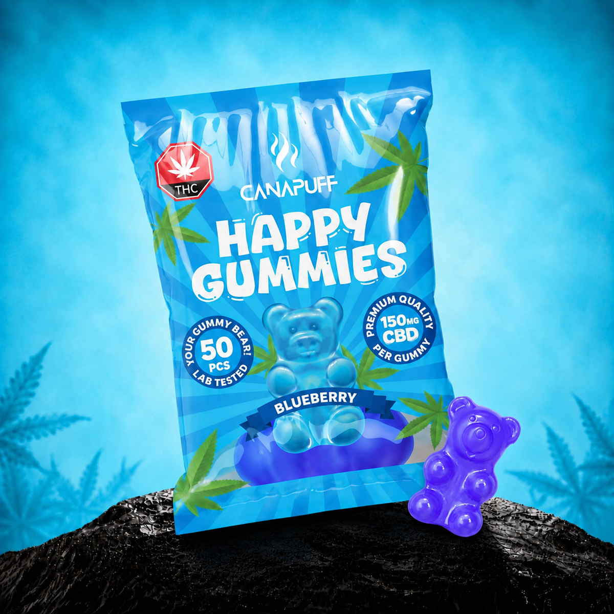 CBD Gummibärchen Blaubeere