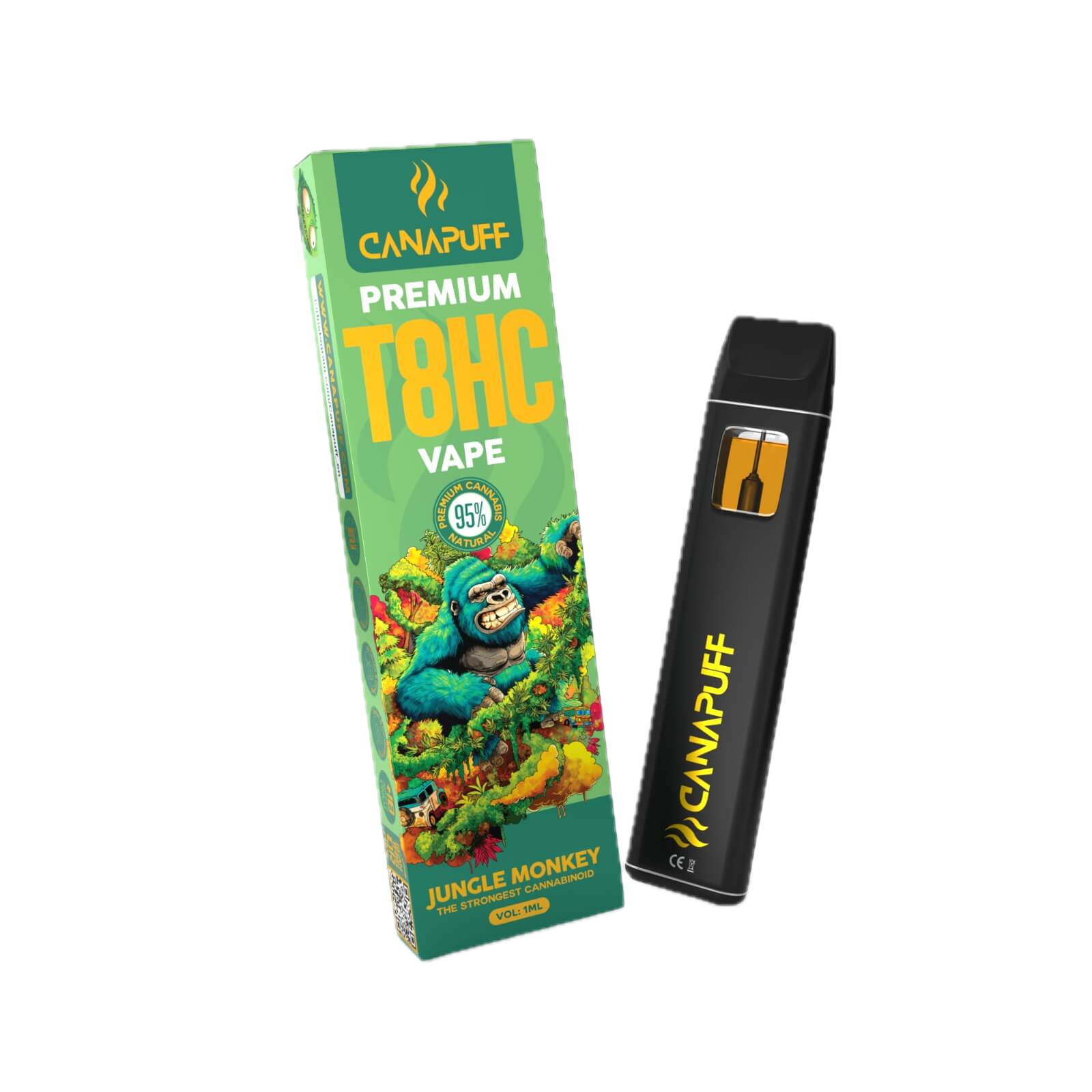 T8HC Vape Jungle Monkey 95 % 1 ml
