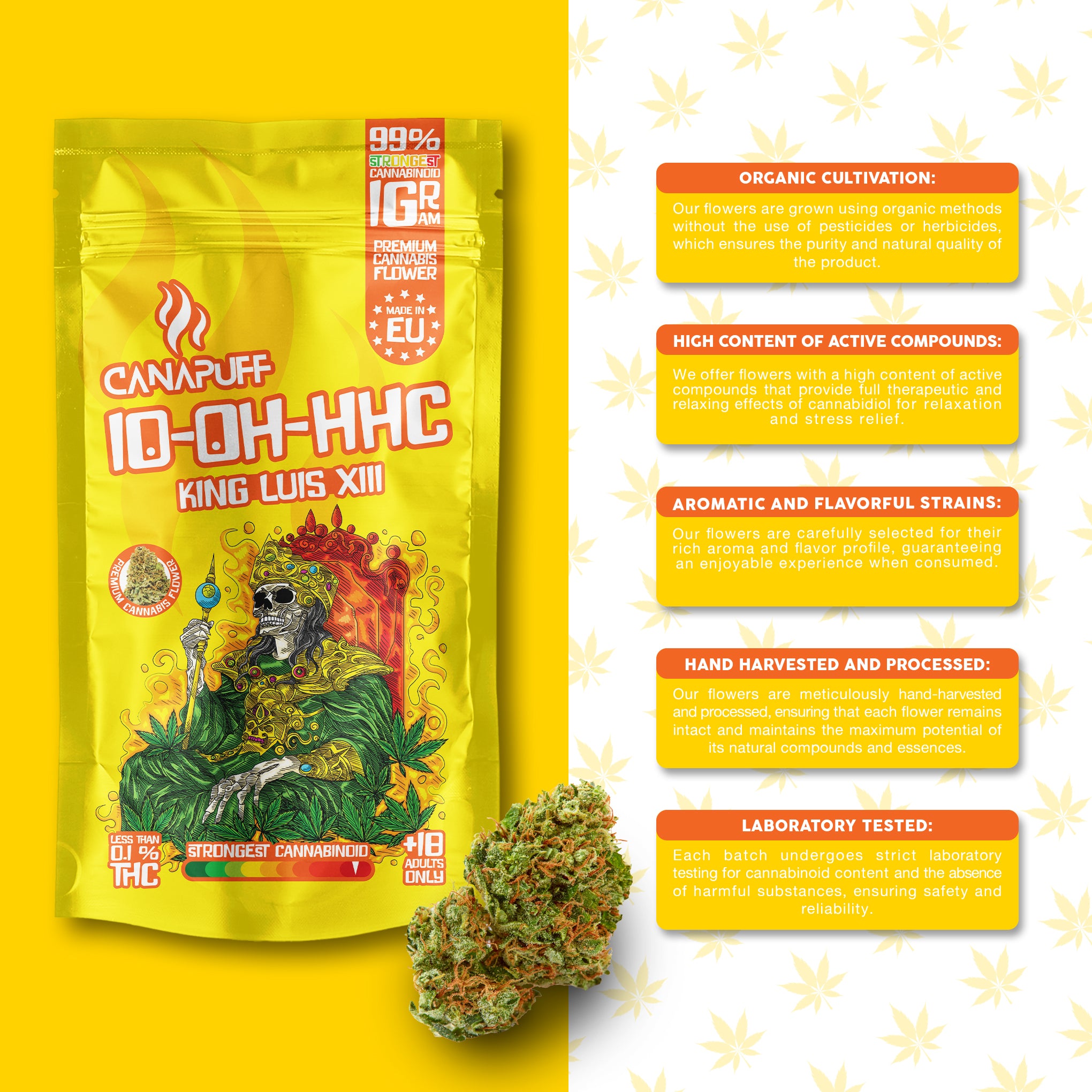 Canapuff - King Luis XIII 99% - 10-OH-HHC Blüten