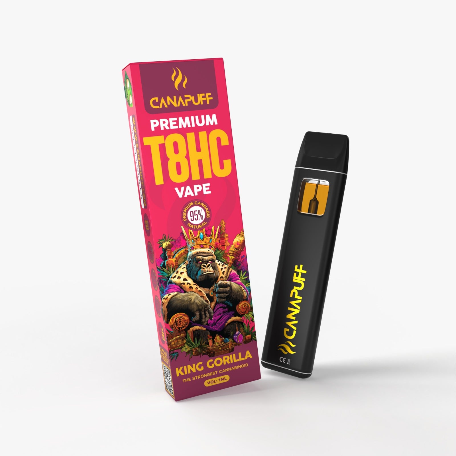 King Gorilla 95% T8HC - Vape - 1ml - Canapuff