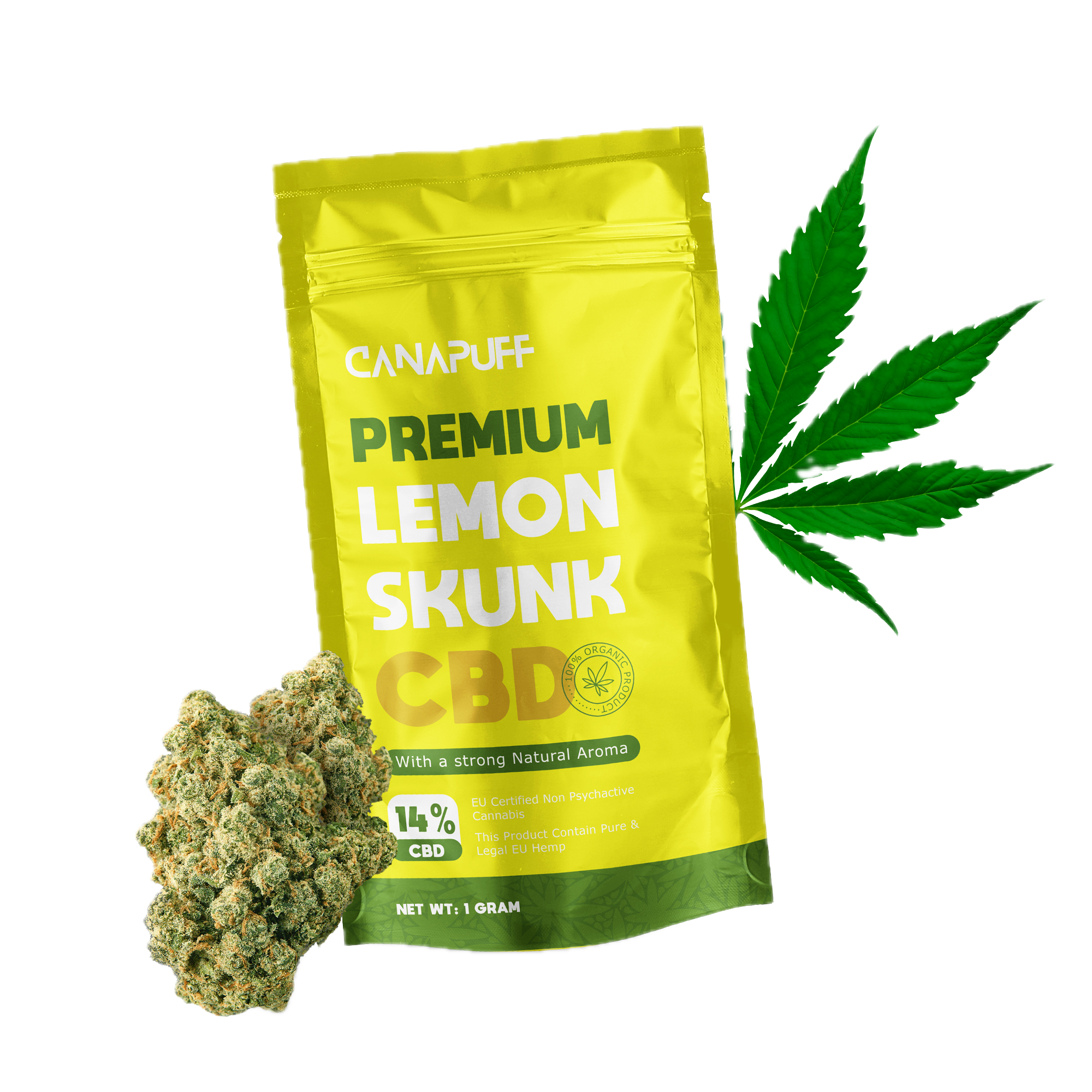 CBD Blüten Lemon Skunk 14%