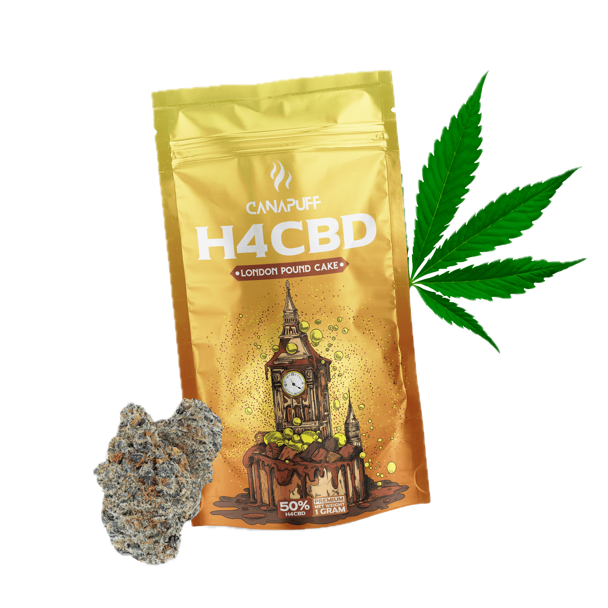H4CBD Blüten London Pound Cake 50%