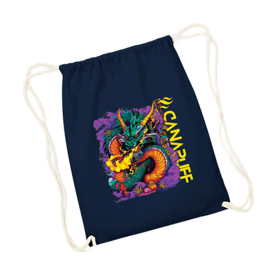 Canapuff Drawstring Bag – Extreme Dragon – Blue