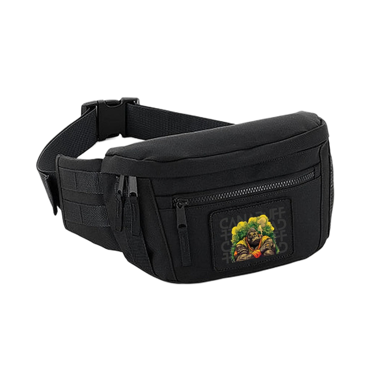 Canapuff Waist Bag – Gorilla Power – Black