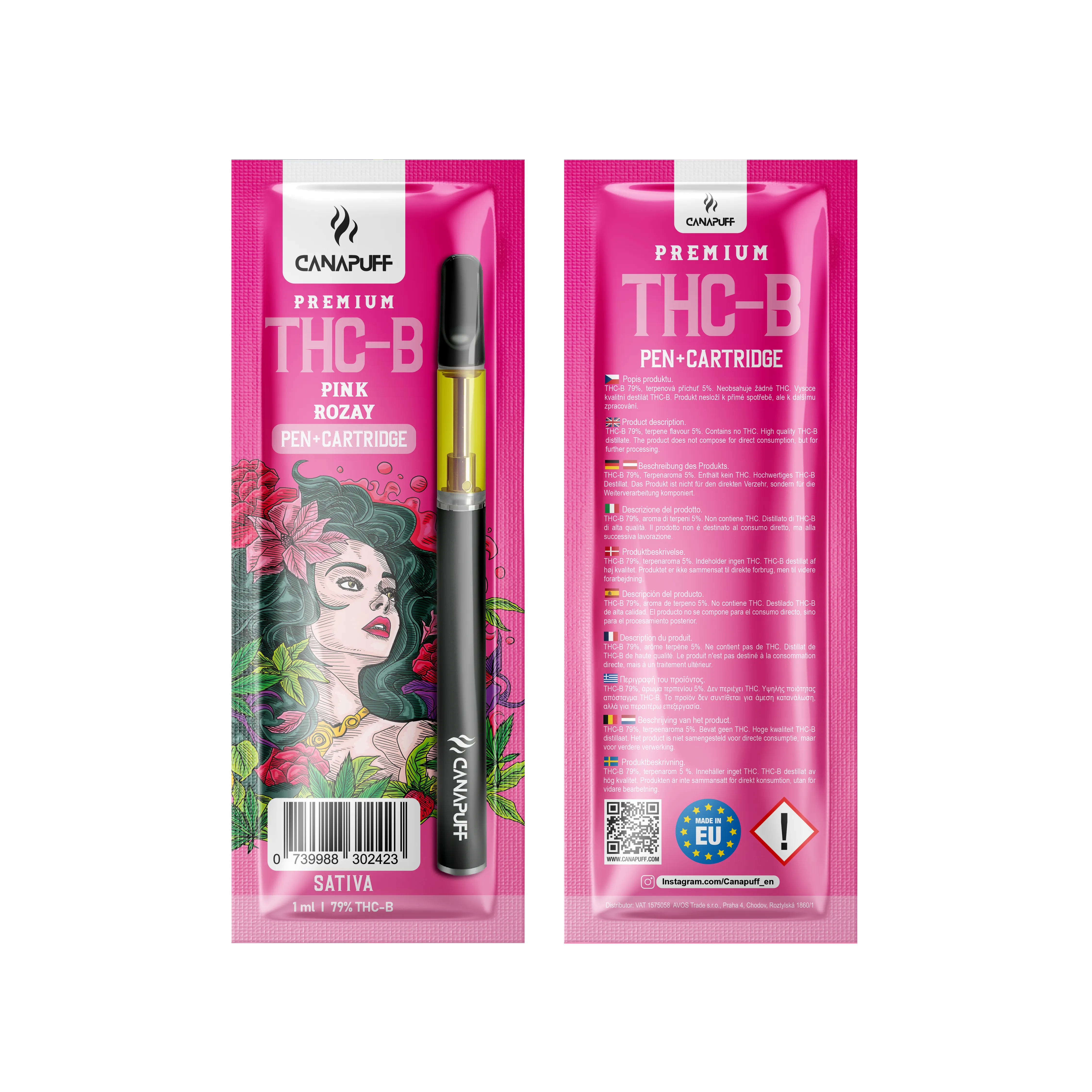 canapuff pink rozay THC B 79 Pen Kartusche
