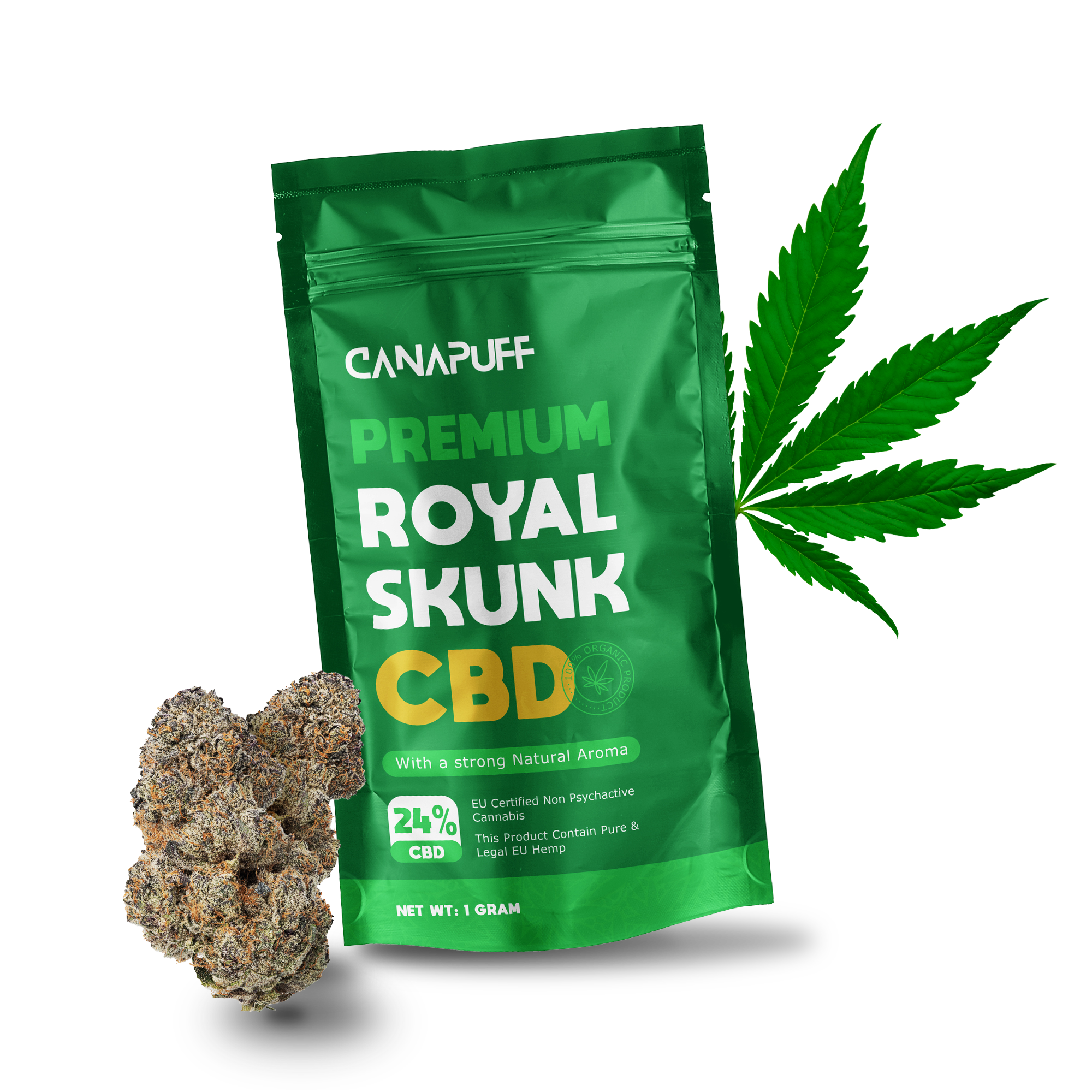 Canapuff - Royal Skunk 24% - CBD Blüten