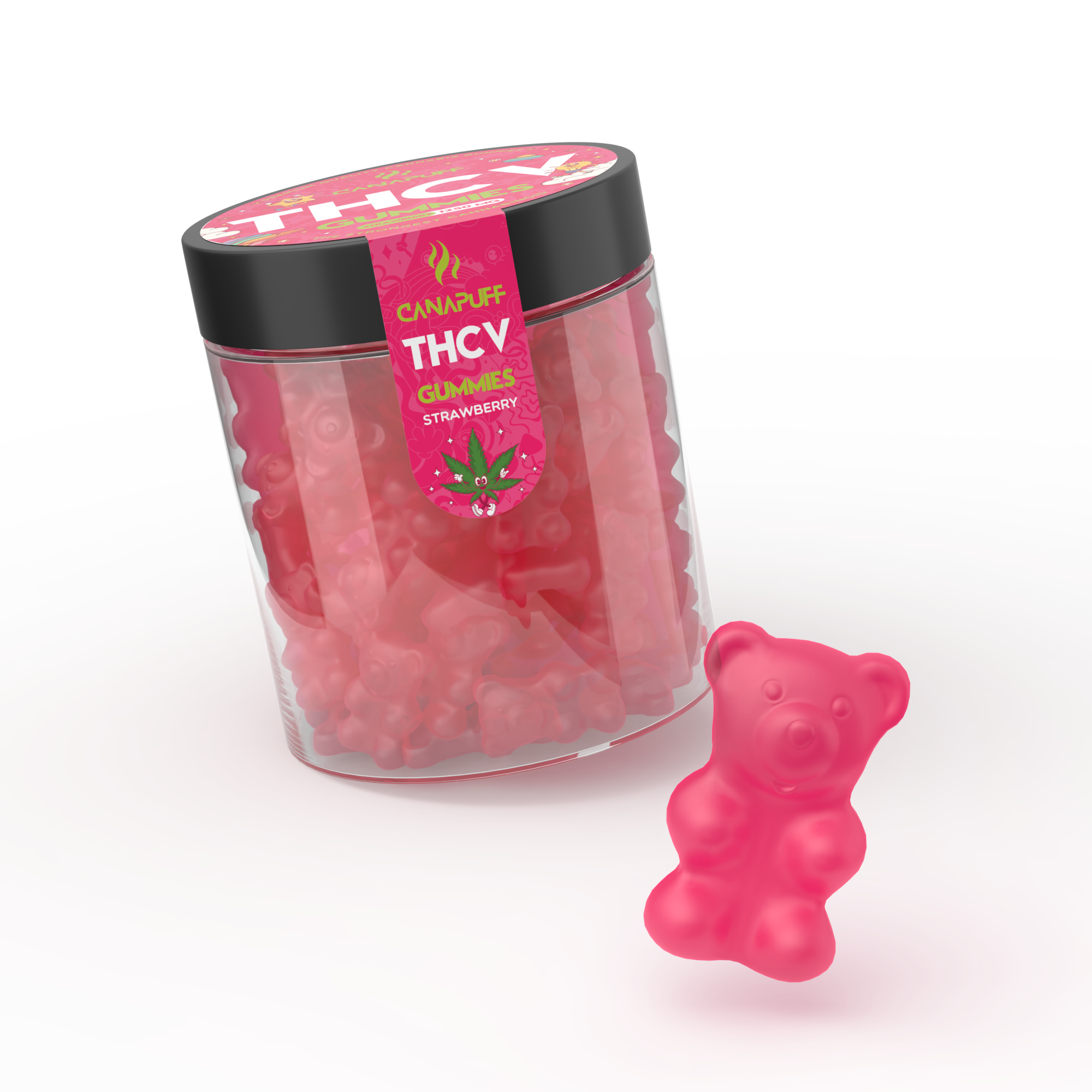 Canapuff - THCv Gummies - Strawberry
