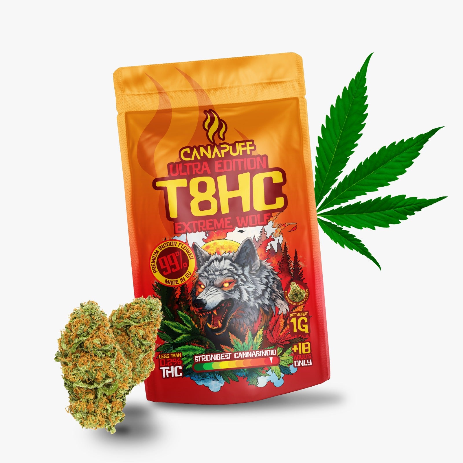 T8HC Blüten Extreme Wolf 99%